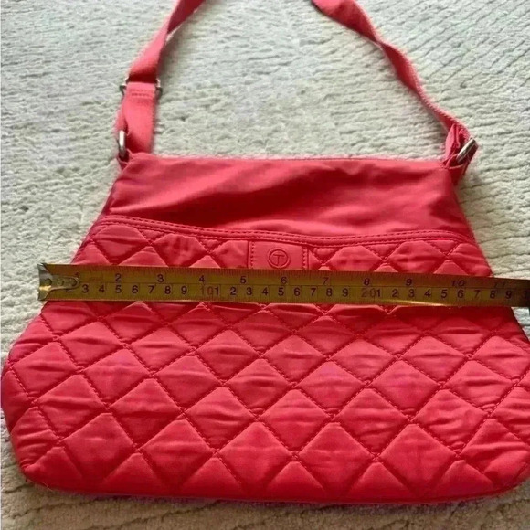 Talbots tangerine color shoulder bag - Picture 5 of 8
